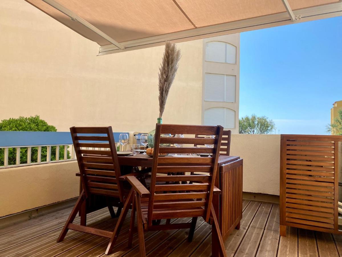 Terrasse Vue Mer 2 Pieces A Leucate Avec Piscine Lejlighed Eksteriør billede