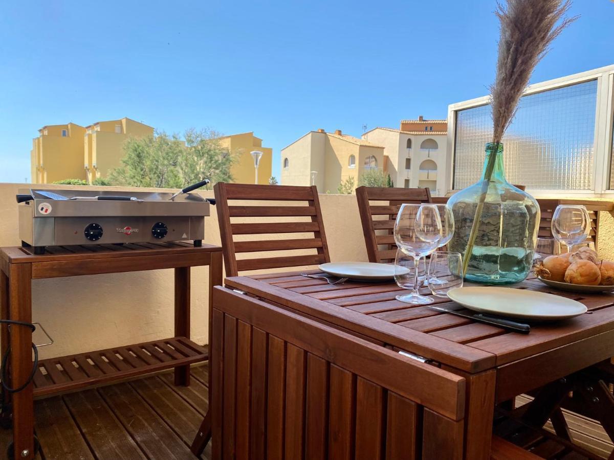Terrasse Vue Mer 2 Pieces A Leucate Avec Piscine Lejlighed Eksteriør billede