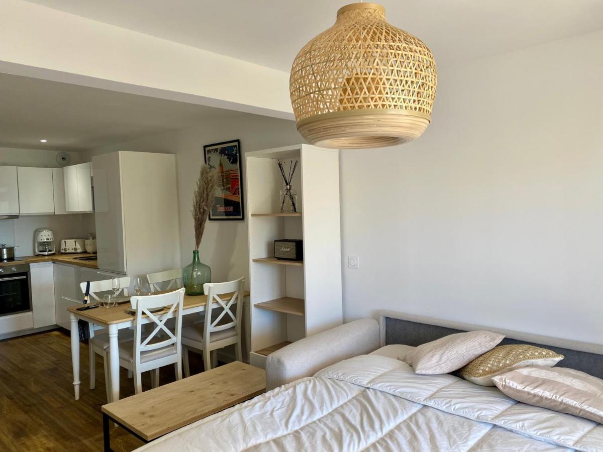 Terrasse Vue Mer 2 Pieces A Leucate Avec Piscine Lejlighed Eksteriør billede